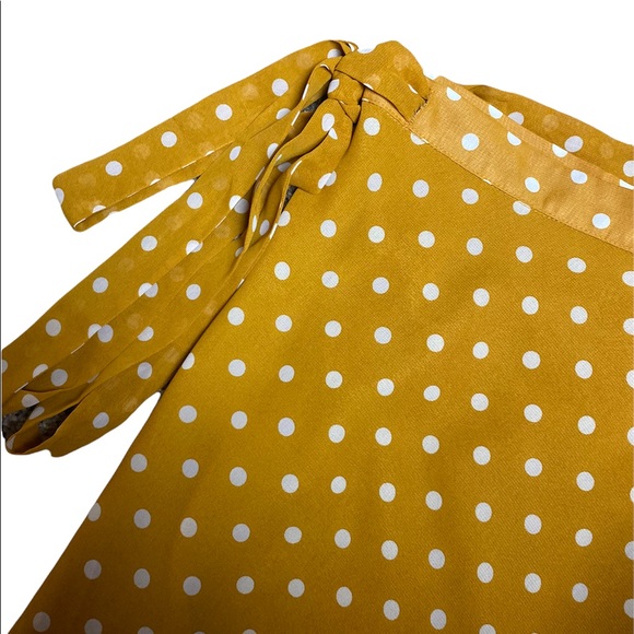 re:named Polka Dot Tied Wrap Skirt - Picture 2 of 4